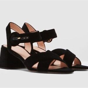 J Crew Velvet Penny Sandals